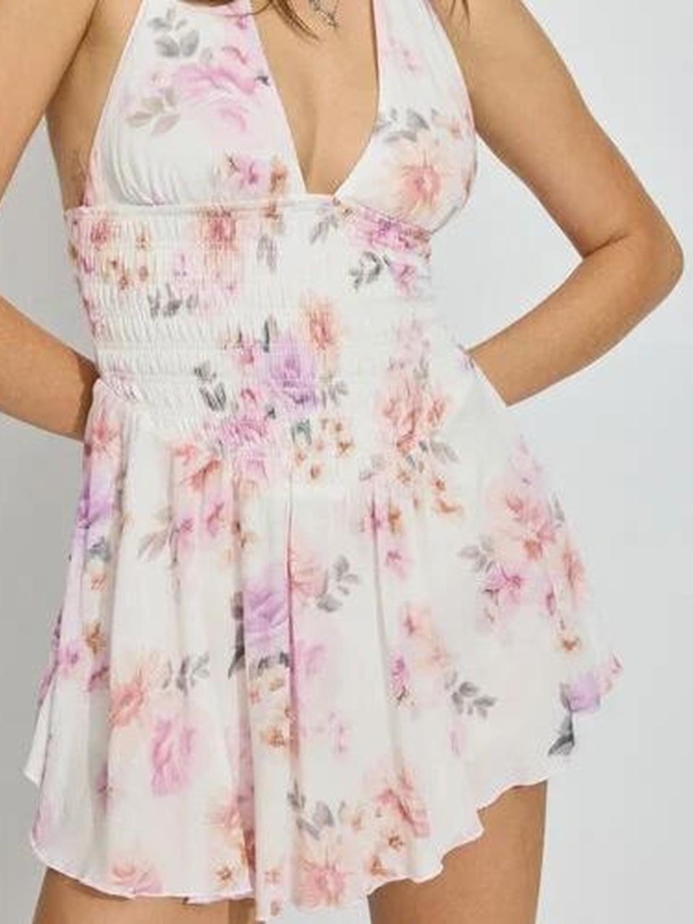 Garage Halter Romper Dress NWT Large